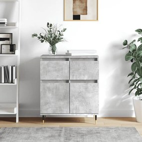 Credenza Grigio Cemento 60x35x70 Cm İn Legno Multistrato /