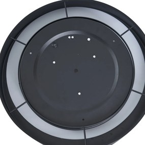 Plafoniera moderna nera trasparente 40cm incl. LED dimmerabile a 3 livelli - Sue