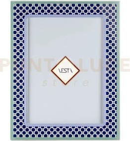 Portafoto medio decor in cristallo acrilico blu