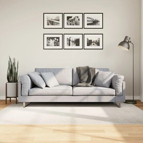 Tappeto Iza A Pelo Corto Aspetto Scandinavo Crema 140x200 Cm /