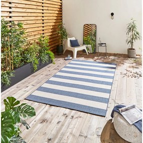 Tappeto per esterni blu/beige 230x160 cm Santa Monica - Think Rugs