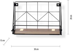Leuchten Direkt 15276-18 - Mensola con illuminazione a LED BOARD 2xLED/1,75W/230V 30 cm