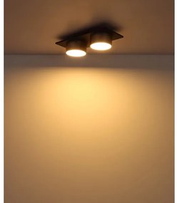 Globo 56964-2 - Plafoniera LED RAYMOND LED/24W/230V 3000K 46x20 cm ottone