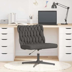 Sedia Da Ufficio Girevole Grigio Scuro İn Tessuto /