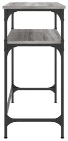 Tavolino consolle grigio sonoma 75x35,5x75 cm legno multistrato