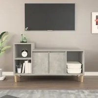 Mobile per TV Grigio Cemento 100x35x55 cm Legno Multistrato