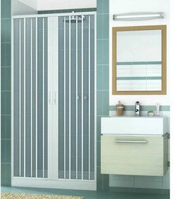 Box Doccia a soffietto in pvc un lato apertura centrale. realizzato su misura