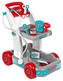 Carrello Del Dottore Con 13 Acessori Doctor Bambini Alto 48cm
