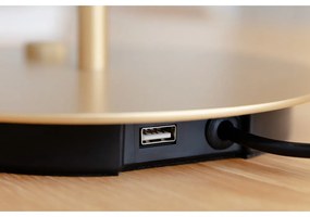 Lampada da tavolo dimmerabile a LED antracite con paralume in metallo (altezza 41,5 cm) Asteria Table - UMAGE