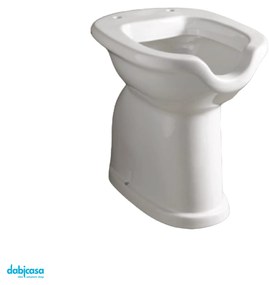 Alice Ceramica "Bagno Accessibile" Wc Da Terra C/Scarico a Terra Finitura Bianco Lucido