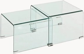 Set di 2 tavolini da salotto Leslie