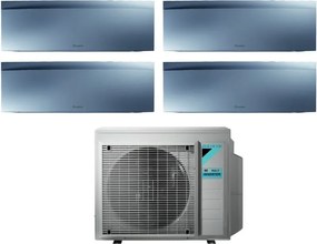 Daikin - Climatizzatore Condizionatore Bluevolution Quadri Split Inverter serie emura silver iii 7+7+7+9 con 4MXM80N R-32 Wi-Fi Integrato