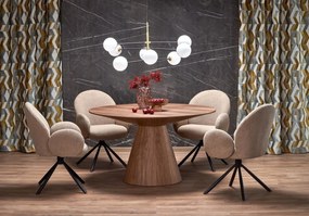 Set tavolo rotondo Henderson + 4 sedie K498 beige
