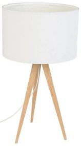Lampada da tavolo bianca Legno, ø 28 cm Tripod - Zuiver