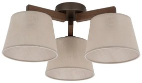 Brilagi - Lampadario a plafone LATTE 3xE27/15W/230V pino/beige