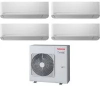 Climatizzatore Condizionatore Toshiba Quadri Split Inverter serie SEIYA 7+7+7+7 RAS-4M27U2AVG-E R-32 Wi-Fi Optional 7000+7000+7000+7000