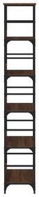 Libreria rovere marrone 50x33x188,5 cm in legno multistrato