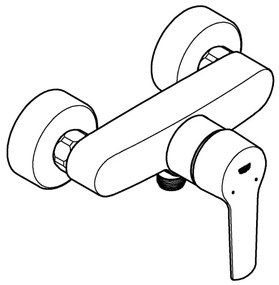 GROHE 24208002 - Miscelatore doccia a parete START DN 15 cromo lucido