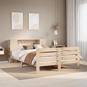Giroletto Senza Materasso 150x200 Cm İn Legno Massello Di Pino /