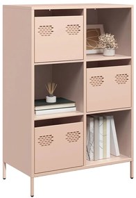 Credenza Rosa 68x39x103,5 Cm İn Acciaio /