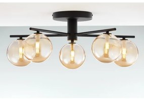 Jupiter 2047 - Lampadario a plafone PRATO 5xG9/10W/230V nero/beige