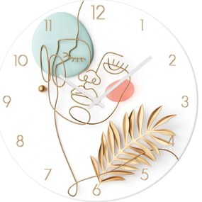 Orologio da parete in vetro ø 30 cm Feminine line - Styler