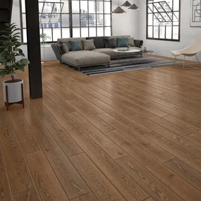 Parquet multistrato intenso L in rovere irlandese vetrificato family sp. 14/3.3 mm 1.548 m²