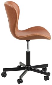 Sedia da ufficio marrone cognac Batilda - Actona