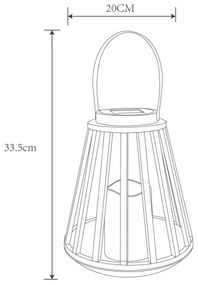 Globo 36654 - Lampada solare LED SOLAR LED/0,06W/3V 3200K IP44