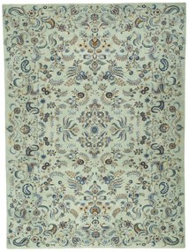 Kashan Tappeto 420x310 Verde (Iran) Annodato A Mano