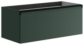 Mobile da bagno sotto lavabo Fusion verde opaco L 99.5 x H 40 x P 45.5 cm 1 cassetto, lavabo non incluso
