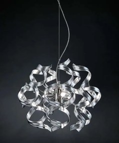 3-light suspension lamp - Chrome - 206.140- Astro Collection - Metal Lux Arancione