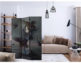 Paravento Covered in feathers [Room Dividers]