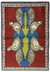 Gabbeh Tappeto persiano 150x100 Rosso (Iran) Annodato A Mano