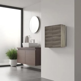 Pensile CUBOTTO a 4 ante con apertura PUSH&PULL Eucalipto Scuro