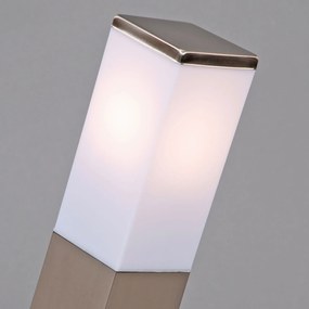 Lampada da esterno in acciaio 45 cm IP44 - Malios con picchetto da terra e pressacavo
