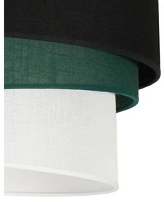 Duolla - Lampadario a plafone TRIO 1xE27/15W/230V diametro 45 cm nero/verde/bianco