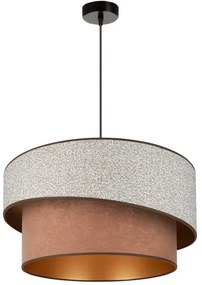 Brilagi - Lampadario a sospensione con filo VEGAS SHINE 1xE27/15W/230V diametro 50 cm grigio/marrone