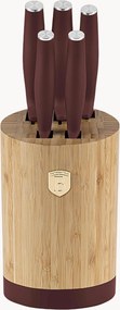 Set di coltelli da cucina in acciaio inossidabile con supporto Leonardo, set da 6