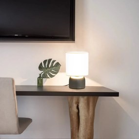 Lampade Da Tavolo 2 Pz Pulsanti Touch Bianche E14 /
