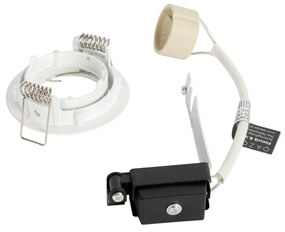 Set di 12 faretti incasso bianchi GU10 35mm - Edu