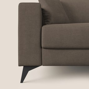 Pegaso divano letto angolare con poggiatesta reclinabili e rivestimento impermeabile T02 marrone