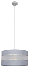 Lampadario a sospensione con filo HELEN 1xE27/15W/230V diametro 40 cm grigio/argento
