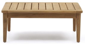 Kave Home - Tavolino Portitxol in legno massiccio di teak 80 x 80 cm