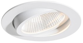 Faretto da incasso bianco 9,5 cm con LED 1015 lm dimmerabile IP65 - Gaius