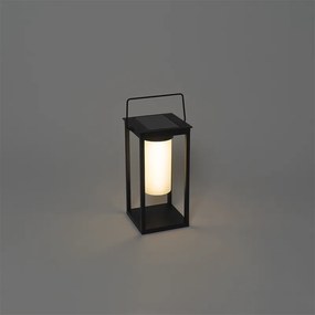 Lampada da esterno moderna nera con LED e dimmer solare - Denlu