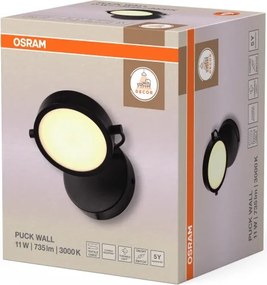 Osram - Applique LED DECOR PUCK LED/11W/230V nero