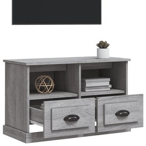 Mobile porta tv grigio sonoma 80x35x50 cm in legno multistrato