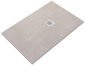Piatto doccia SANYCCES in resina STRATO grigio L 70 x L 100 cm