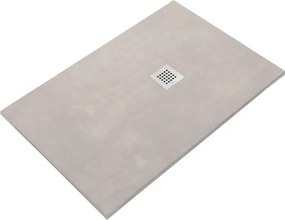 Piatto doccia SANYCCES in resina STRATO grigio L 70 x L 140 cm